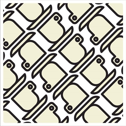 Framed Composizione Con Tazzine Print