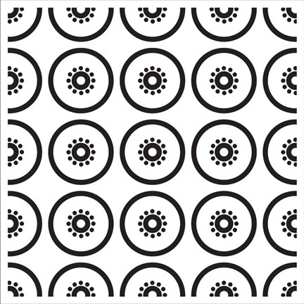 Framed Composizione Con Fette Di Kiwi In Bianco E Nero Print