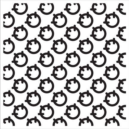 Framed Composizione Con Fichidindia In Bianco E Nero Print