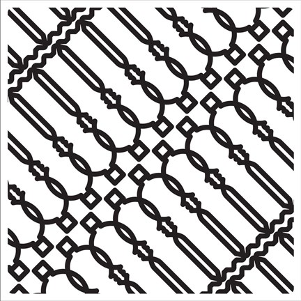 Framed Intersezioni Di Bottiglie In Bianco E Nero Print