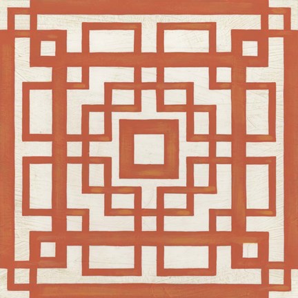 Framed Maze Motif IX Print