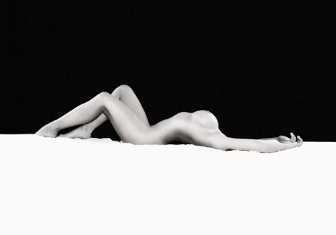 Framed Die Halbe Frau 2 Print