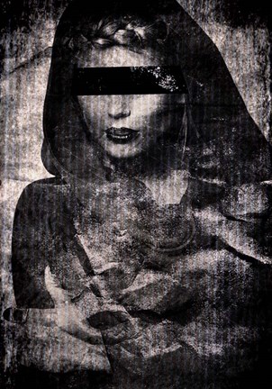 Framed Blindfolded Print