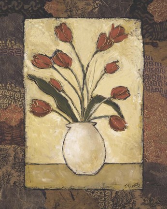 Framed Blooms in Border II Print