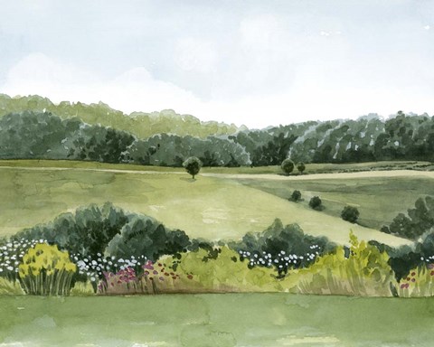 Framed Idyllic Sunday I Print