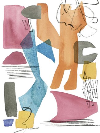 Framed Colors of Sound II Print