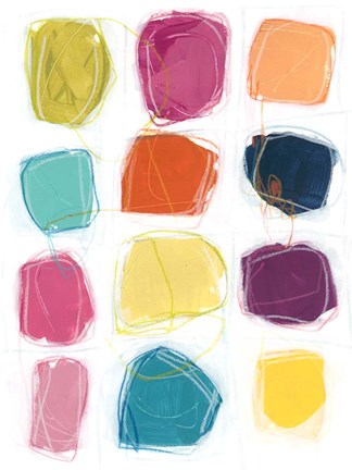 Framed Vivid Windows II Print