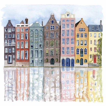 Framed Neighborhood I Print