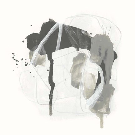 Framed Monochrome Missive IV Print