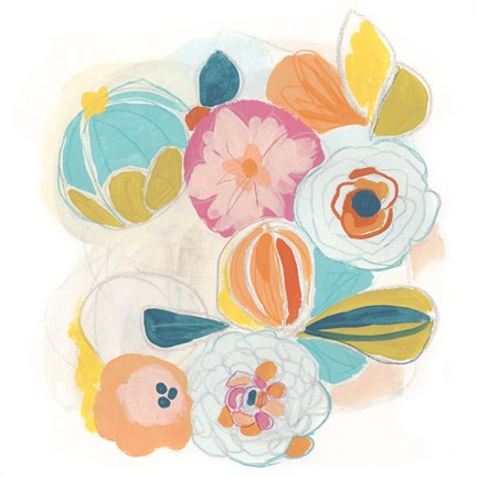 Framed Floral Vibe I Print