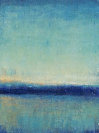 Framed Blue Horizon II Print