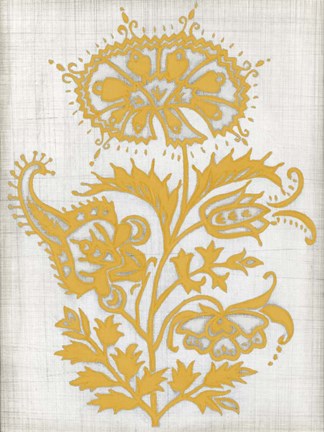 Framed Saffron Detail II Print