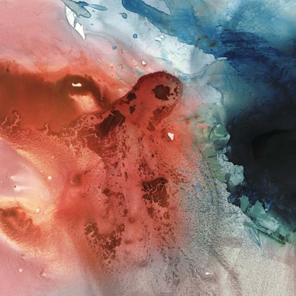 Framed Aqueous Drift I Print