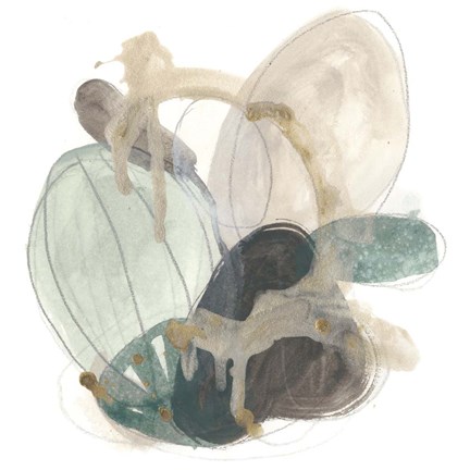 Framed Cactus Gesture I Print