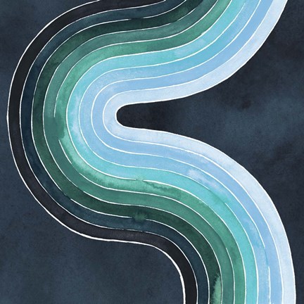 Framed Mid Century Current II Print