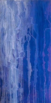 Framed Abstracted Iris Field I Print