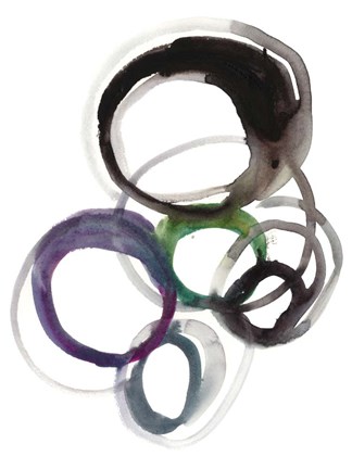 Framed Rounds II Print