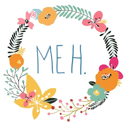 Framed Snarky Florals IX Print