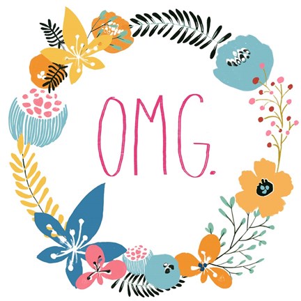 Framed Snarky Florals X Print