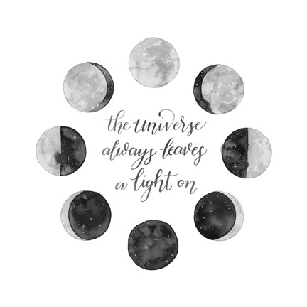 Framed Ode to the Moon I Print