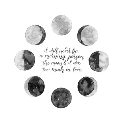 Framed Ode to the Moon II Print