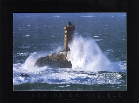 Framed Phare de la Vieille Print