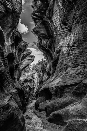 Framed Slot Canyon Utah 12 Black &amp; White Print