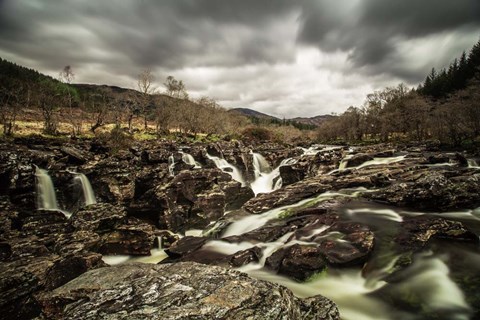 Framed Glen Etive Waterfall Print