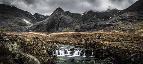 Framed Fairytale Pool Black &amp; White Print