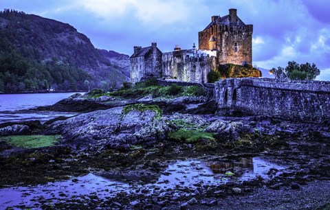 Framed Fairytale Castle Twilight 2 Print