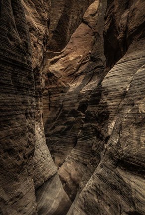 Framed Narrow Slot Canyon 2 Print