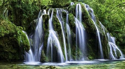 Framed Cascade Front Print