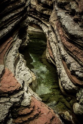 Framed Layered Slot Canyon 2 Print