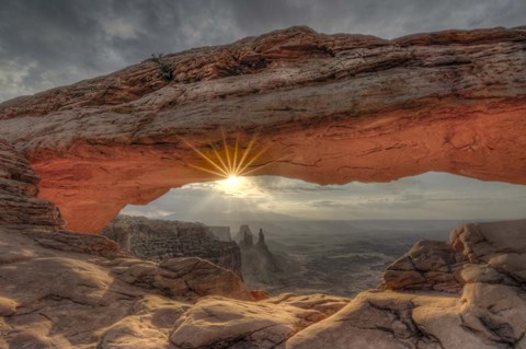 Framed Mesa Arch Sunburst Print