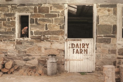 Framed Dairy Farm Print