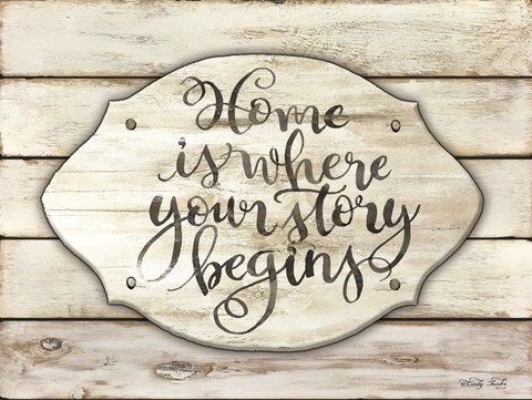 Framed Home is Where Your Story Begins Print