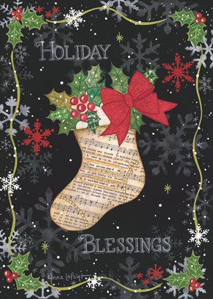 Framed Holiday Blessings Print