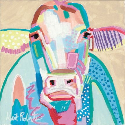 Framed Moo Series:  Ethel Print