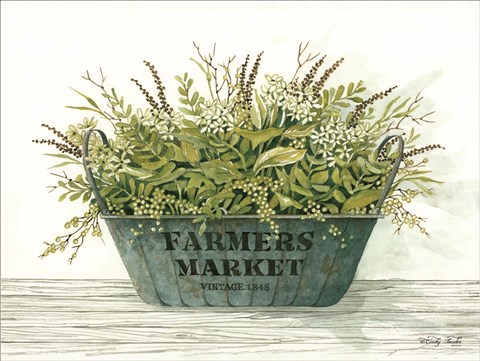 Framed Farmer&#39;s Market Print