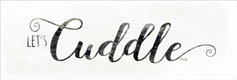 Framed Let&#39;s Cuddle Print