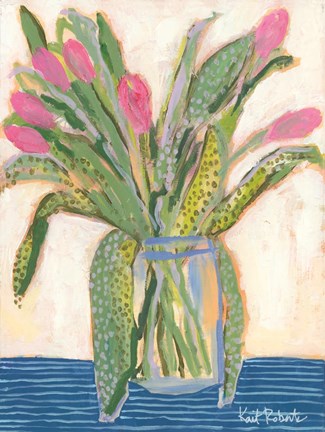 Framed Tulips for Maxine I Print