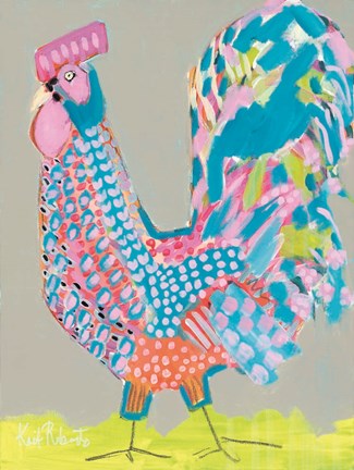 Framed Ralph the Rooster Print