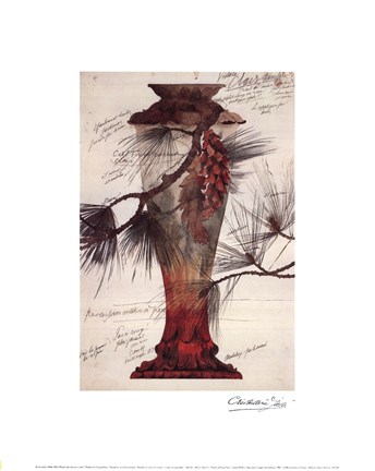 Framed Model of a Crystal Vase Print