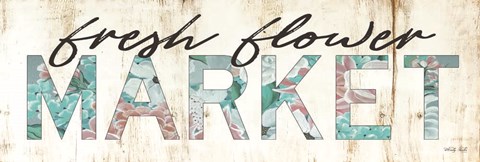 Framed Fresh Flower Market Print