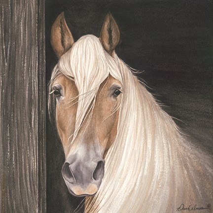 Framed Farm Animal - Horse Print