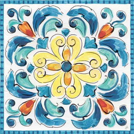 Framed Mediterranean Breeze XIX Print