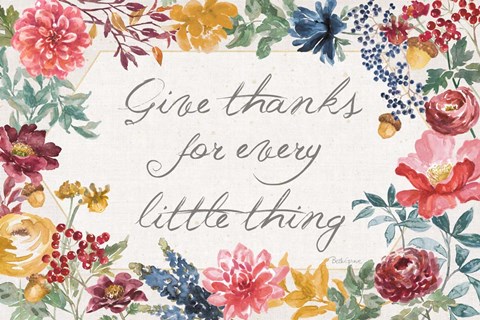 Framed Watercolor Fall IV Print