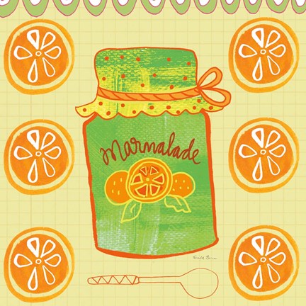 Framed Pretty Jams and Jellies II Print