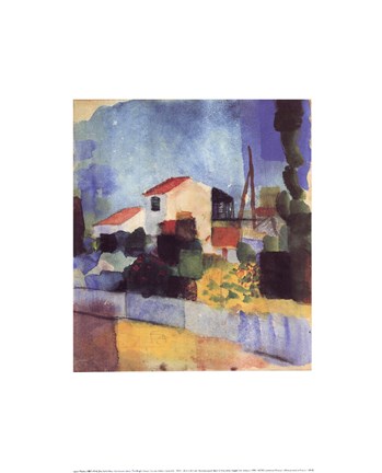 Framed Light-Colored House Print