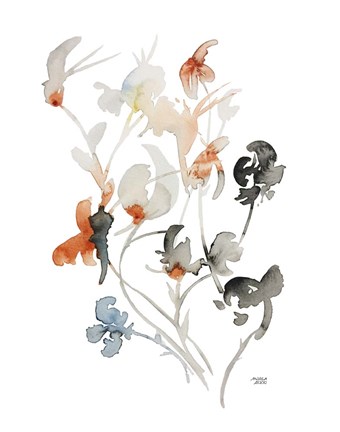 Framed Watercolor Botanical I Print